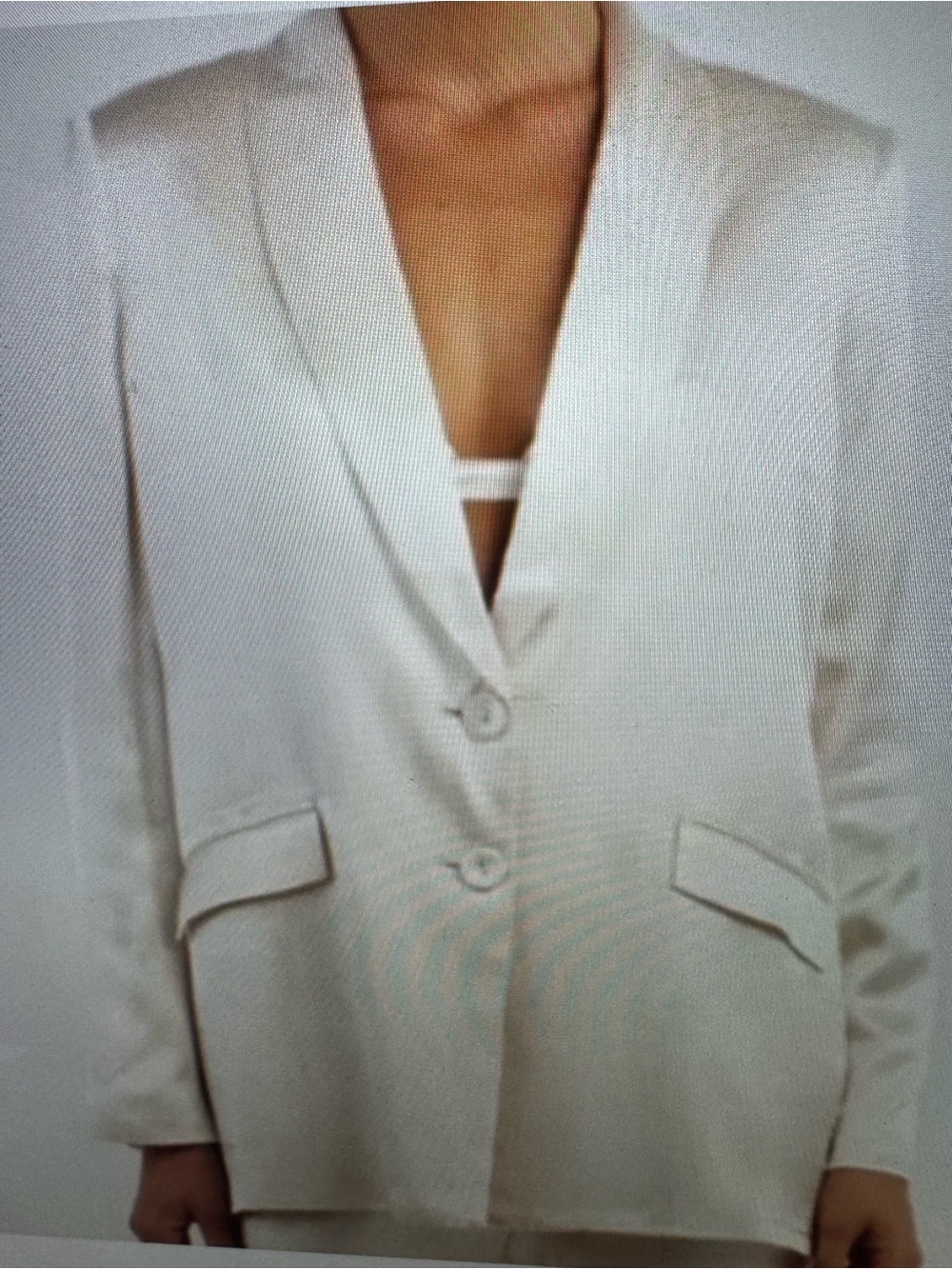 DISSH pearl satin blazer